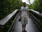 Jens Reinke in the Everglades, mosquito attack included